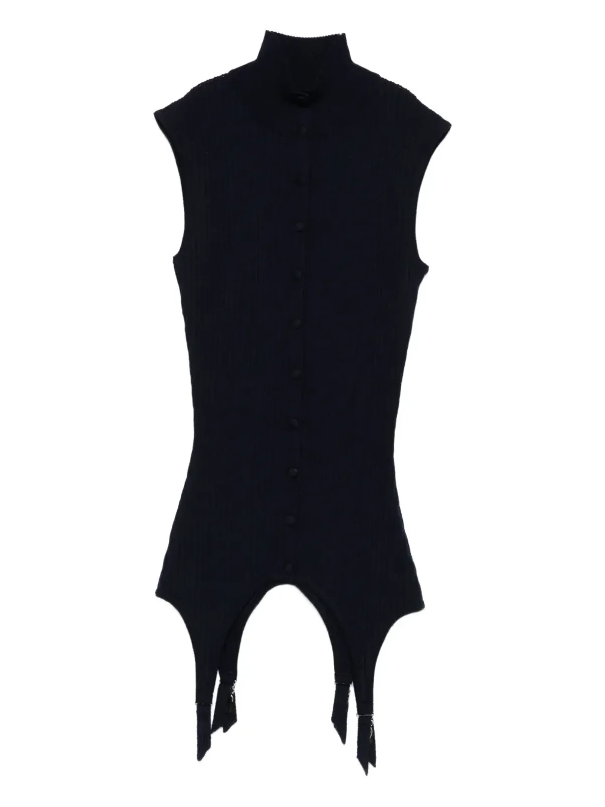 Jean Paul Gaultier リブ編みノースリーブトップ - 画像1