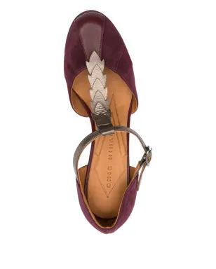Chie Mihara 80mm T-bar ヒールパンプス - Purple - サムネイル4