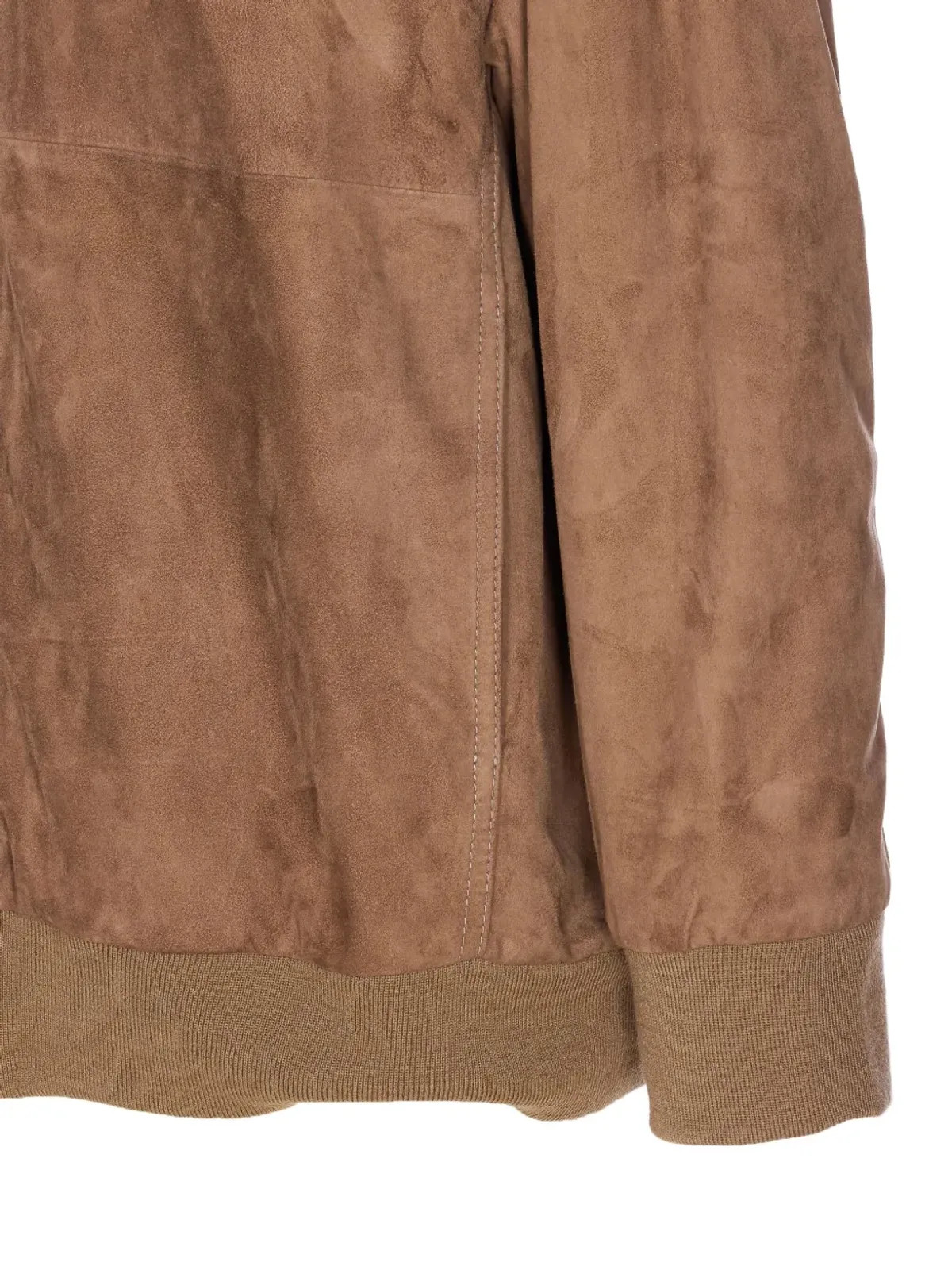S Max Mara フード付きスエードジップジャケット - 画像4