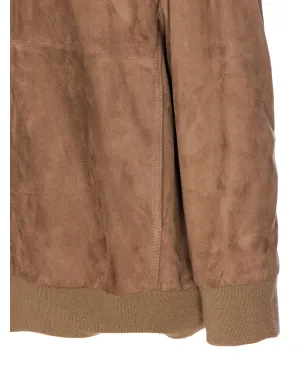 S Max Mara フード付きスエードジップジャケット - サムネイル4