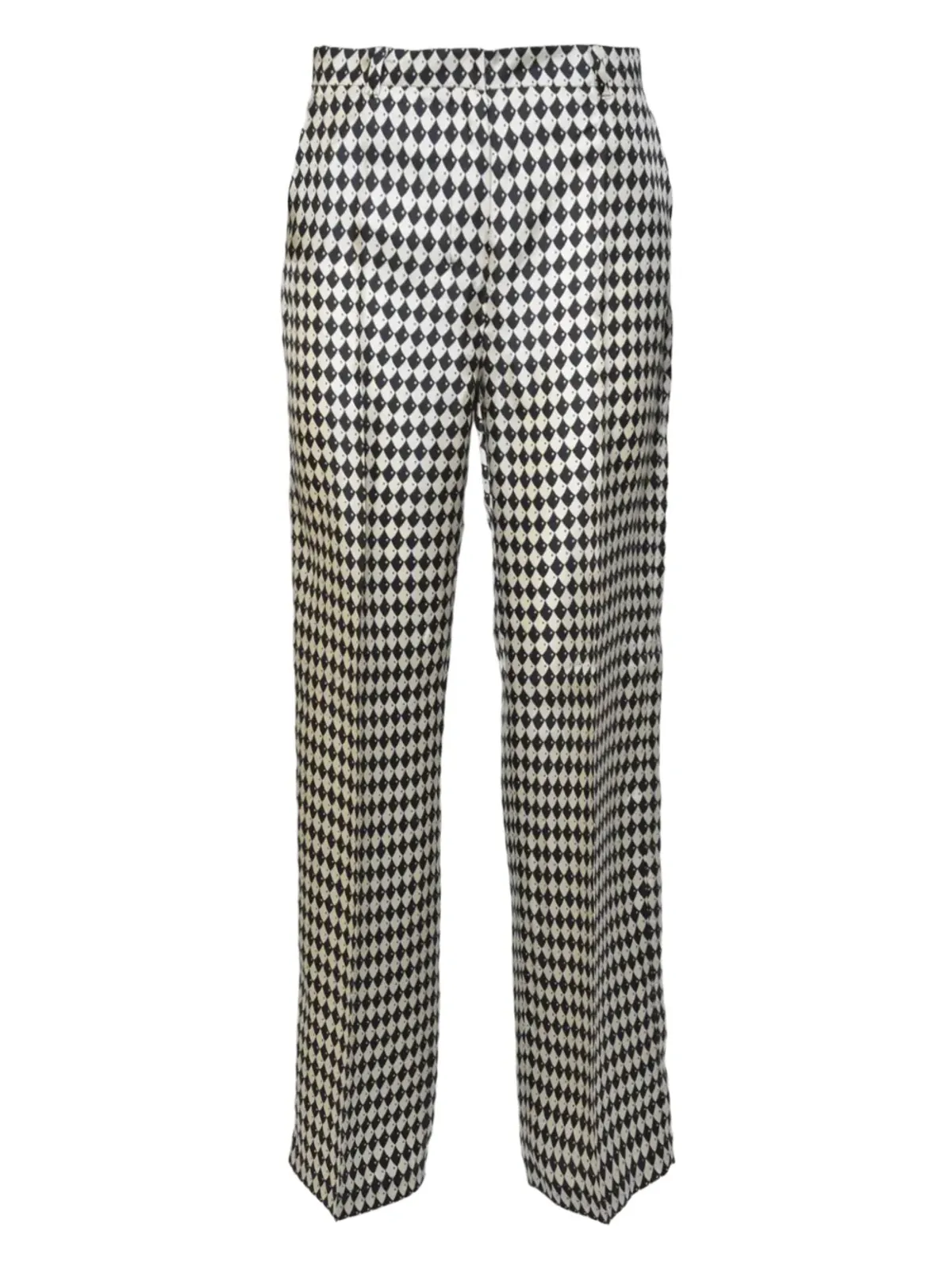 S Max Mara ダイヤモンド柄コットンパンツ - 画像1