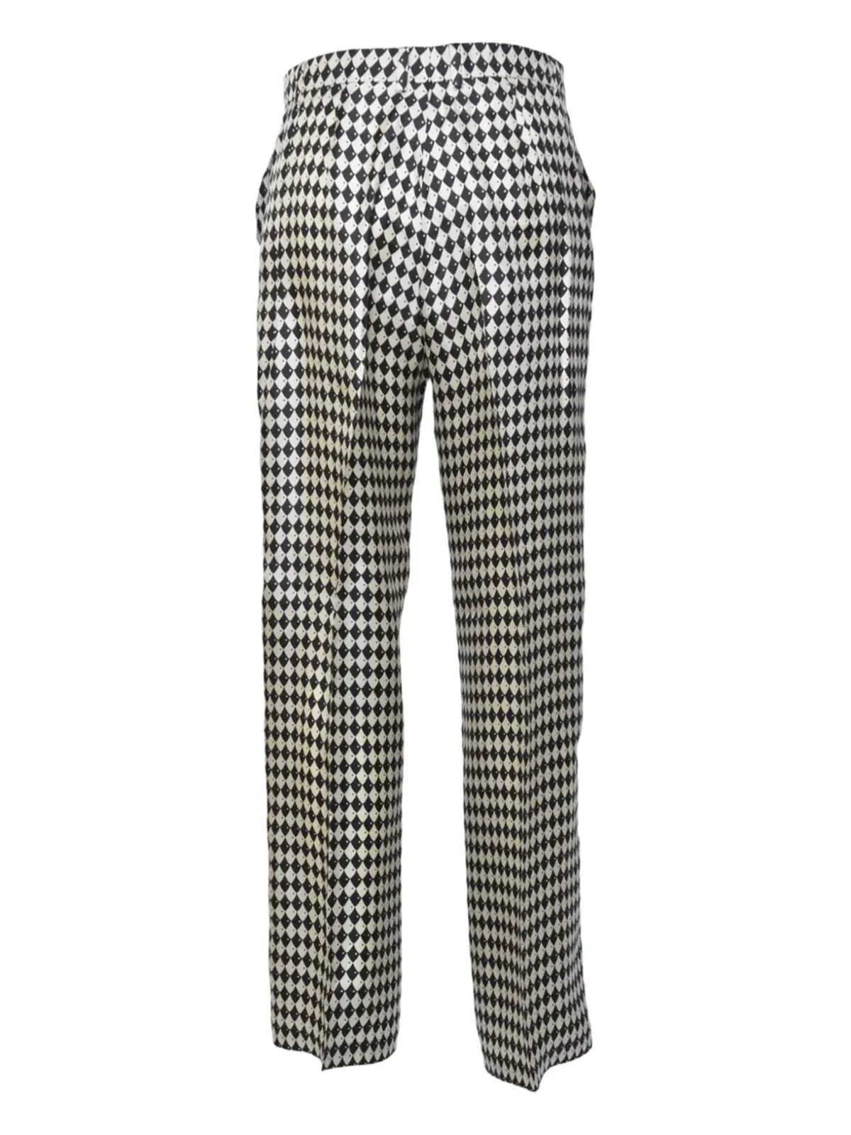 S Max Mara ダイヤモンド柄コットンパンツ - 画像2