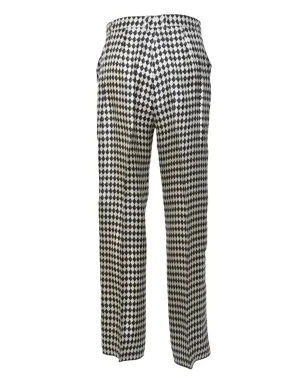 S Max Mara ダイヤモンド柄コットンパンツ - サムネイル2