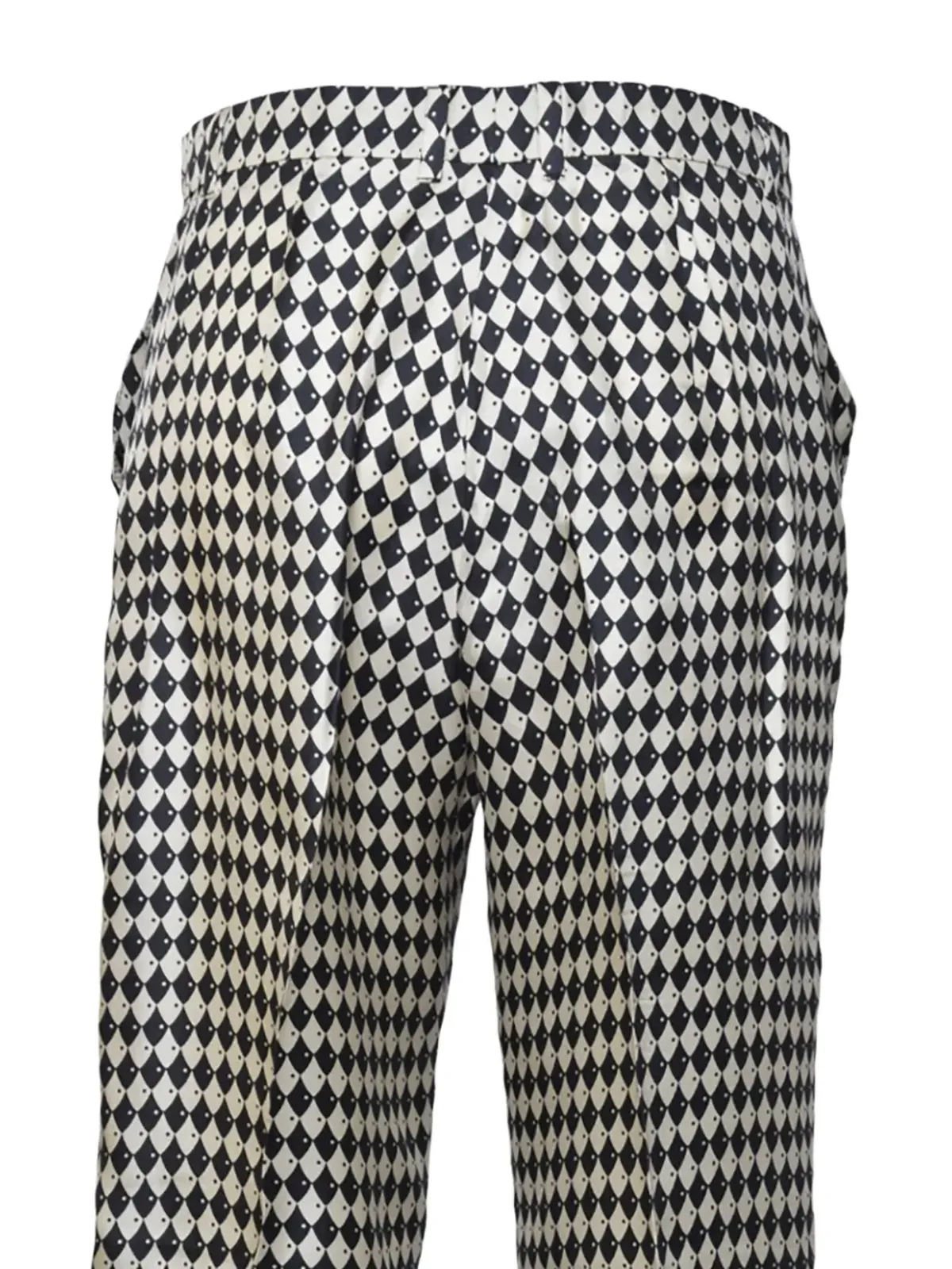 S Max Mara ダイヤモンド柄コットンパンツ - 画像3