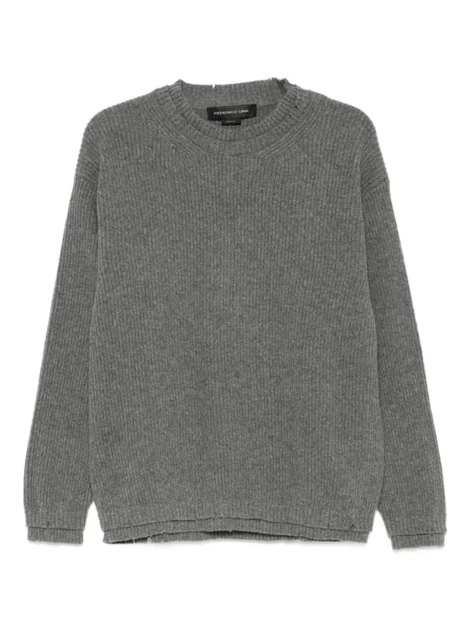 FEDERICO CINA FEDERICO CINA リブ編みウールセーターの商品画像