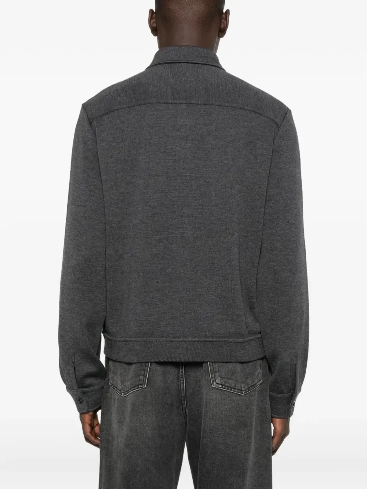 Lardini ボタン付きフラップポケット シャツジャケット - 画像4