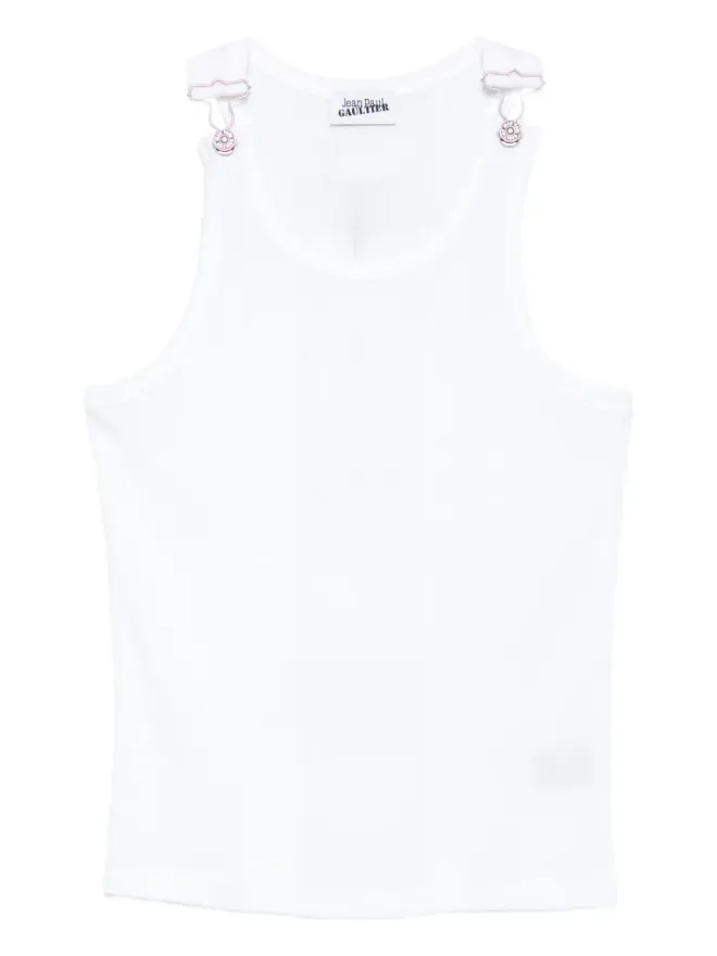 Jean Paul Gaultier Jean Paul Gaultier クラスプディテール リブベストの商品画像