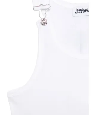 Jean Paul Gaultier クラスプディテール リブベスト - サムネイル3