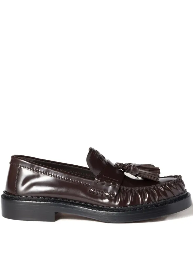 Miu Miu Miu Miu タッセル レザー ローファーの商品画像