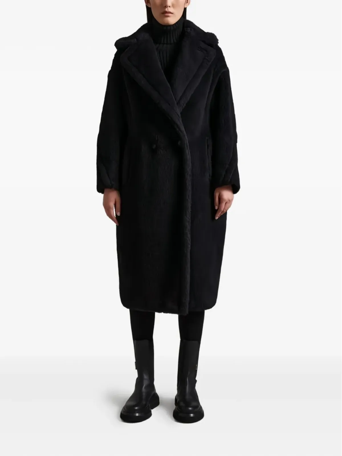Max Mara テディフリースカラーコート - 画像2