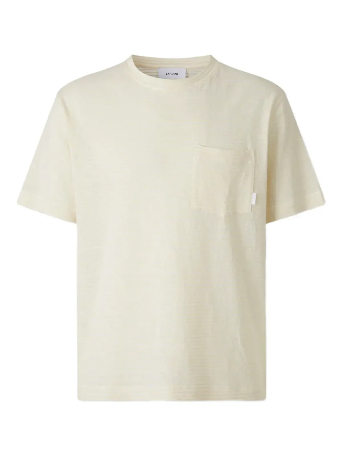 Lardini ストライプ柄ポケット付きTシャツ - 画像1