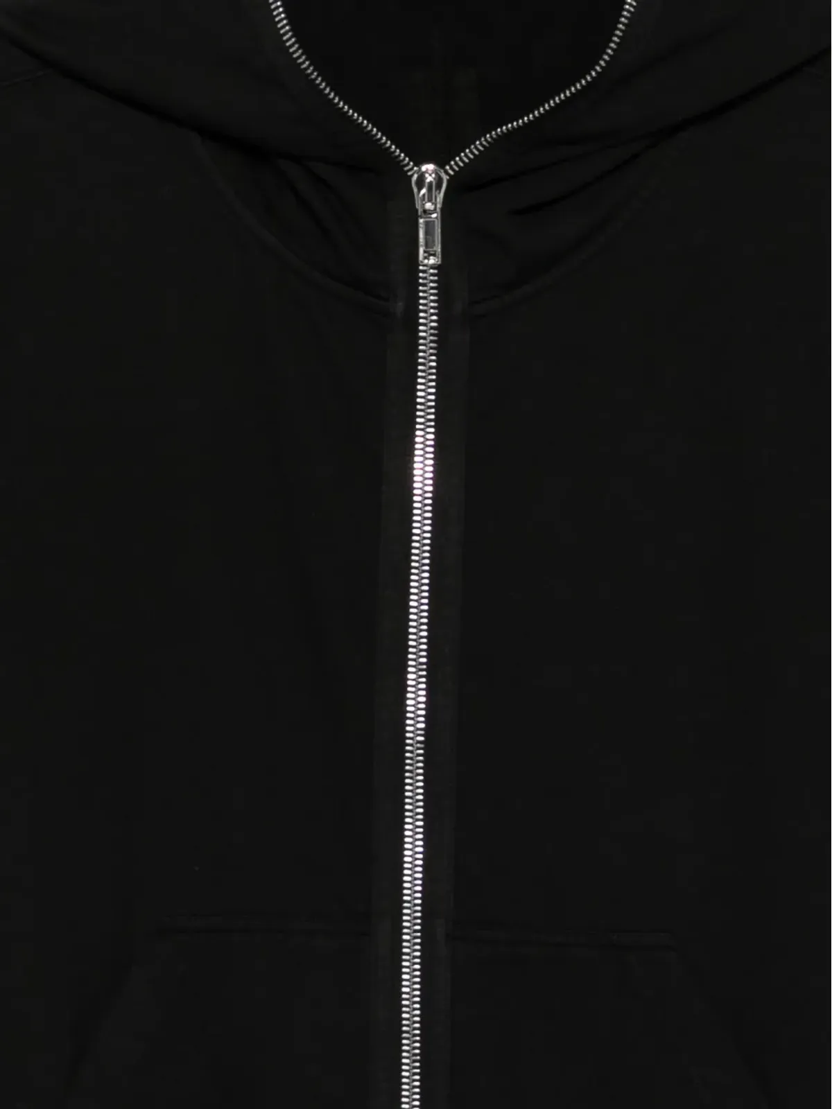 Rick Owens DRKSHDW ロングスリーブジップアップフーディー（ブラック） - 画像3