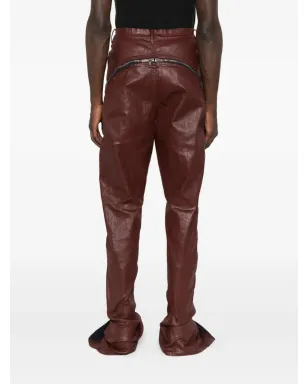 Rick Owens DRKSHDW ジップディテール レザー ジーンズ - サムネイル4
