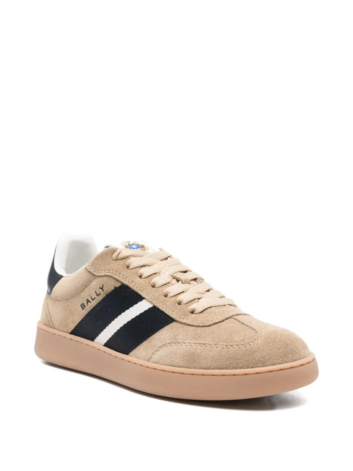 Bally レトロ・クレスト スエード ローカットスニーカー - 画像2