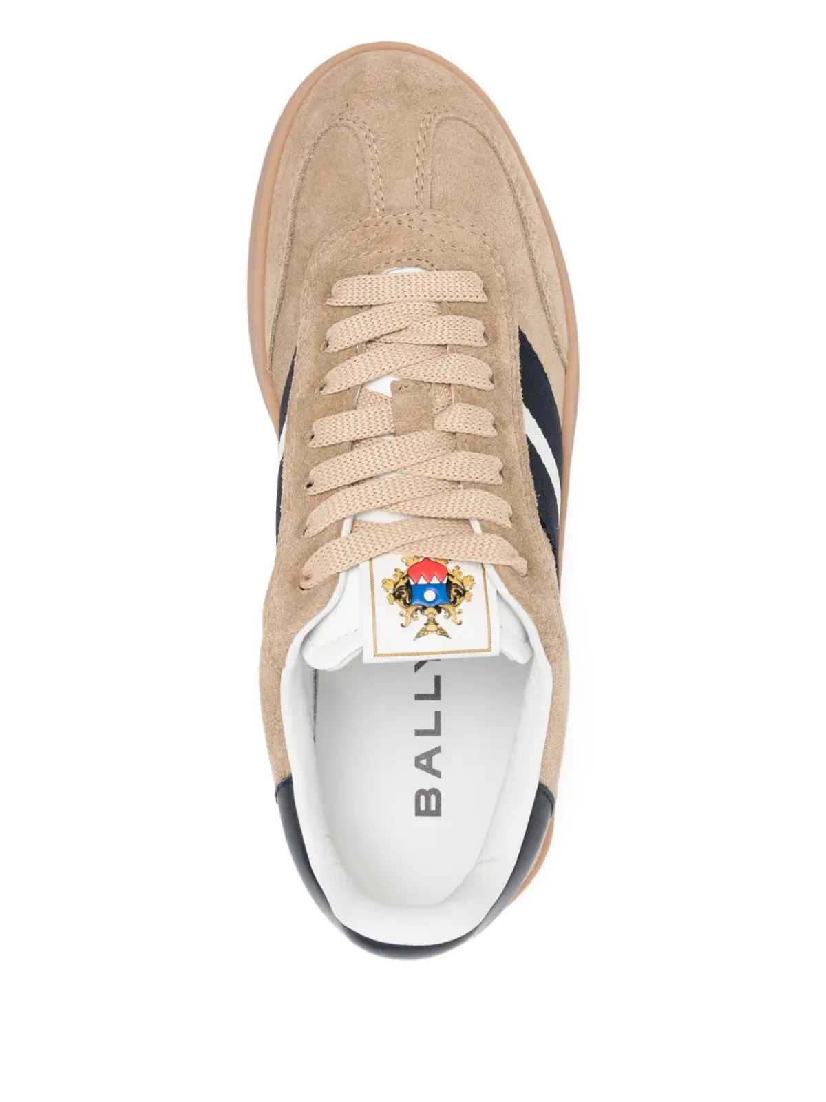 Bally レトロ・クレスト スエード ローカットスニーカー - 画像4