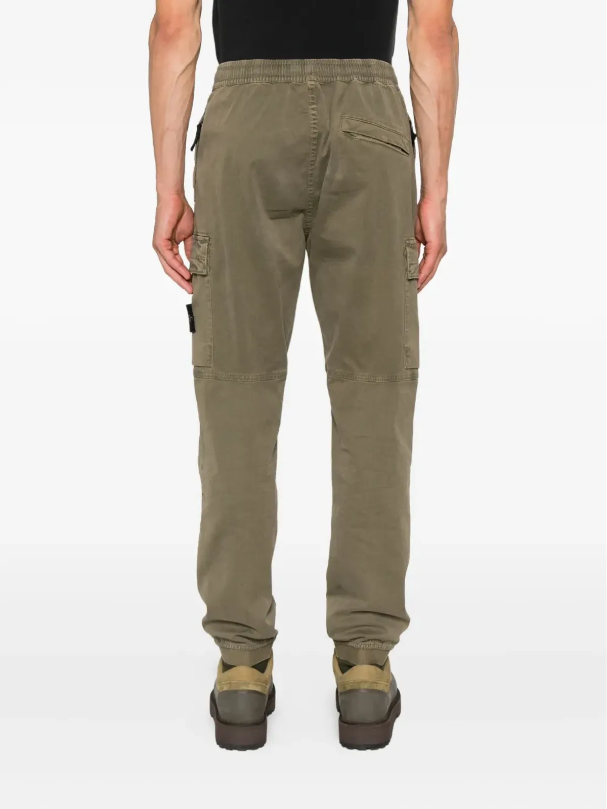 Stone Island カーゴポケット付きエラスティックウェストパンツ - 画像4