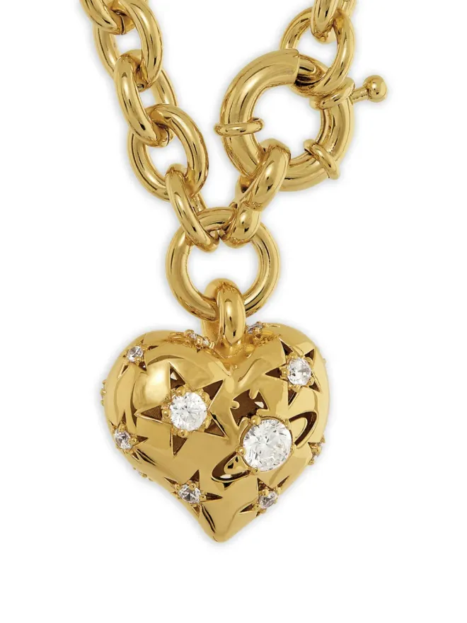 Vivienne Westwood Vivienne Westwood ハート装飾ネックレス ゴールド仕上げの商品画像