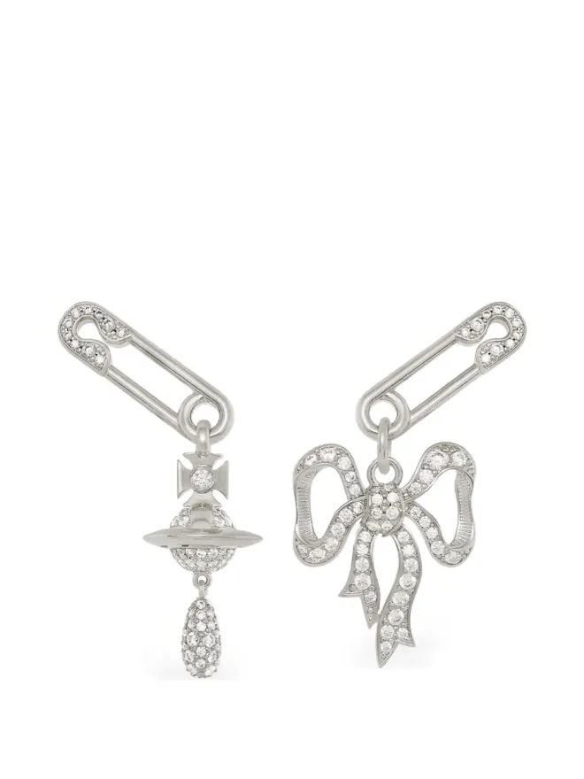 Vivienne Westwood Vivienne Westwood リボンモチーフのセーフティピンイヤリングの商品画像