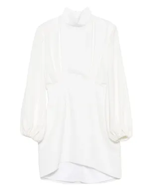 Vestiaire d'un Oiseau Libre 高ネック バルーンスリーブ ドレス - サムネイル1