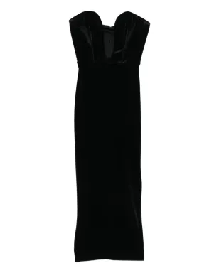 Vestiaire d'un Oiseau Libre オフショルダーベルベットドレス - サムネイル1