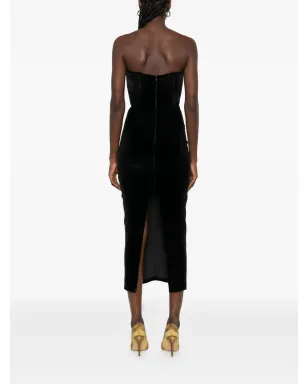 Vestiaire d'un Oiseau Libre オフショルダーベルベットドレス - サムネイル4