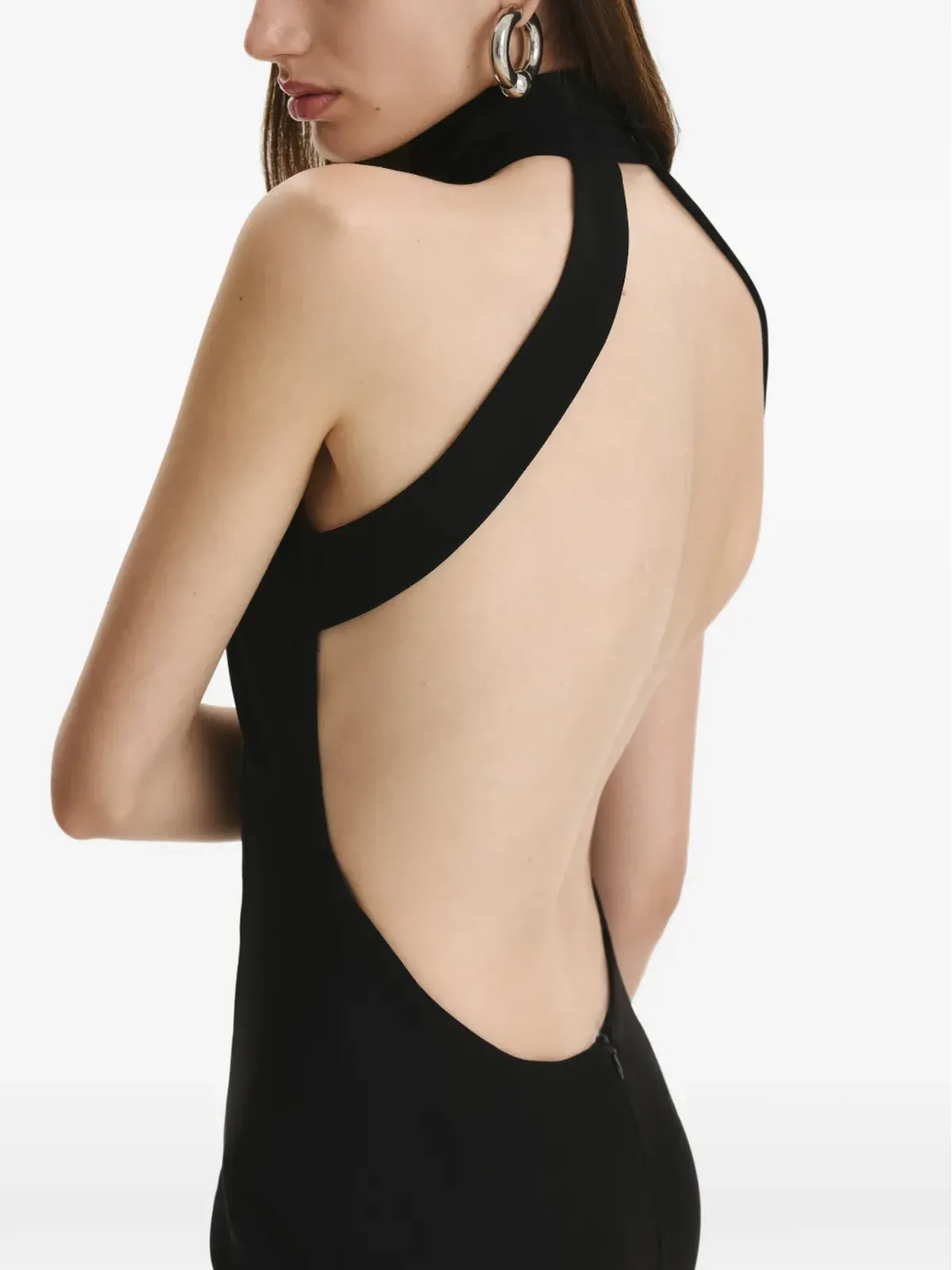 Vestiaire d'un Oiseau Libre オープンバック ミディドレス - 画像5