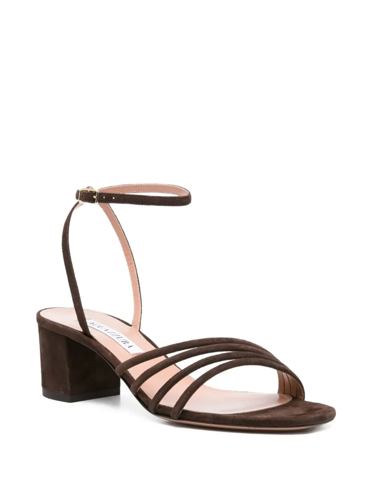 Aquazzura Latour アンクルストラップ レザーサンダル - 画像2