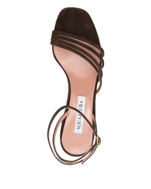 Aquazzura Latour アンクルストラップ レザーサンダル - サムネイル4