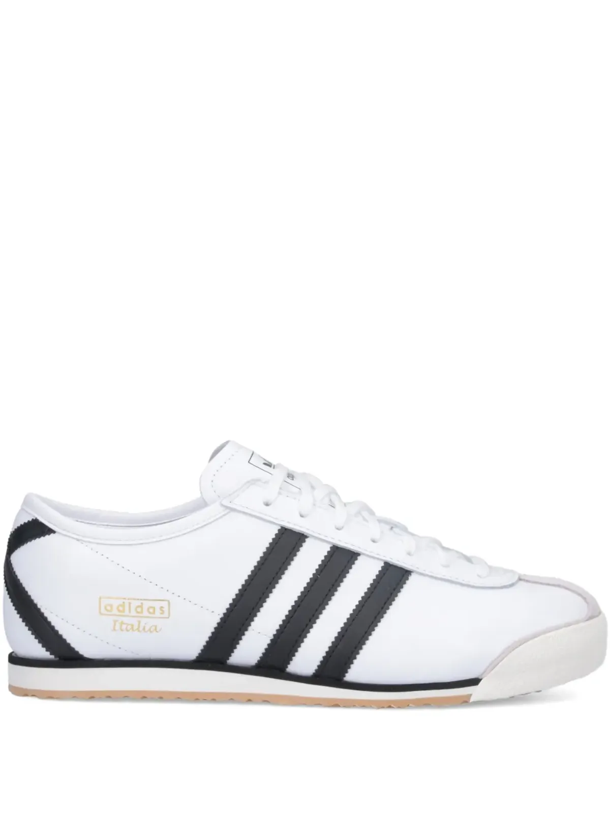 adidas 70年代 イタリアン 3ストライプ レザー スニーカー ホワイト - 画像1