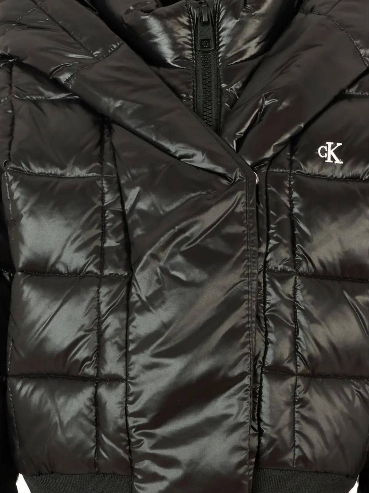 Calvin Klein Kids キルティングフード付きジャケット - 画像3