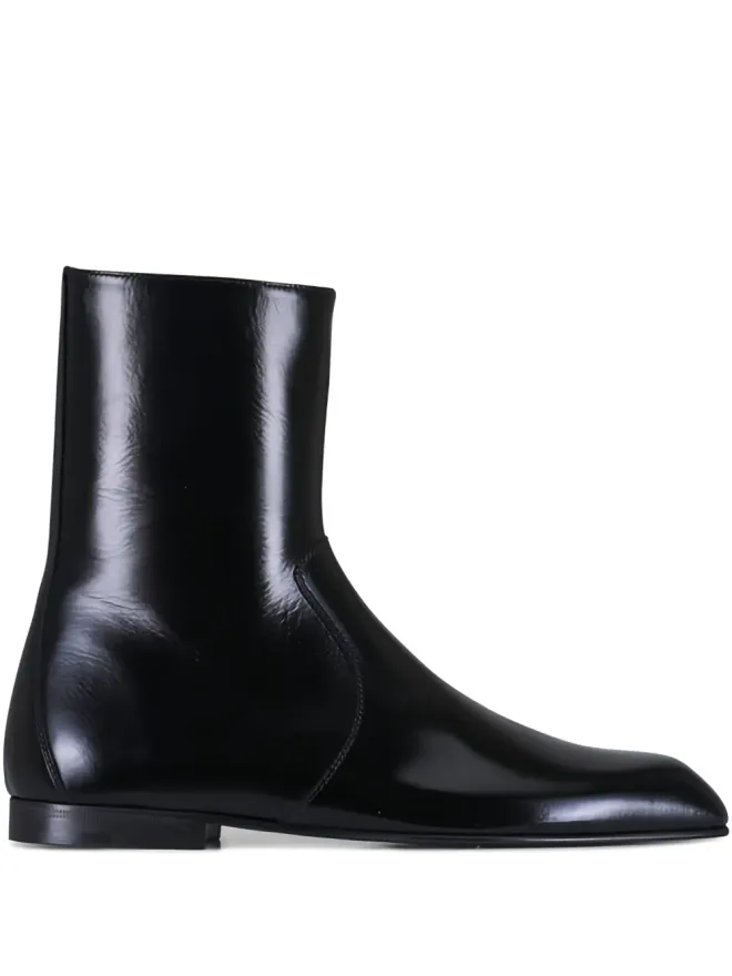 KHAITE KHAITE コルト アンクルジップ レザー ブーツの商品画像