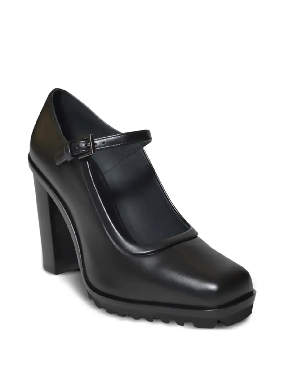 Max Mara Mary Janeパンプス バックルストラップ ブラック - 画像2