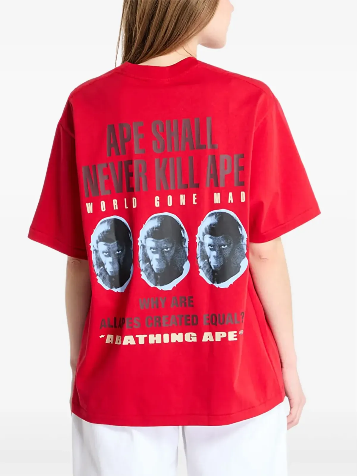 A BATHING APE® スローガン グラフィックTシャツ - 画像4