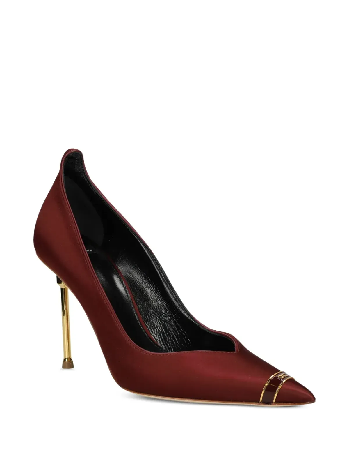 Elisabetta Franchi メタリックトリム付きポインテッドトゥパンプス - 画像2