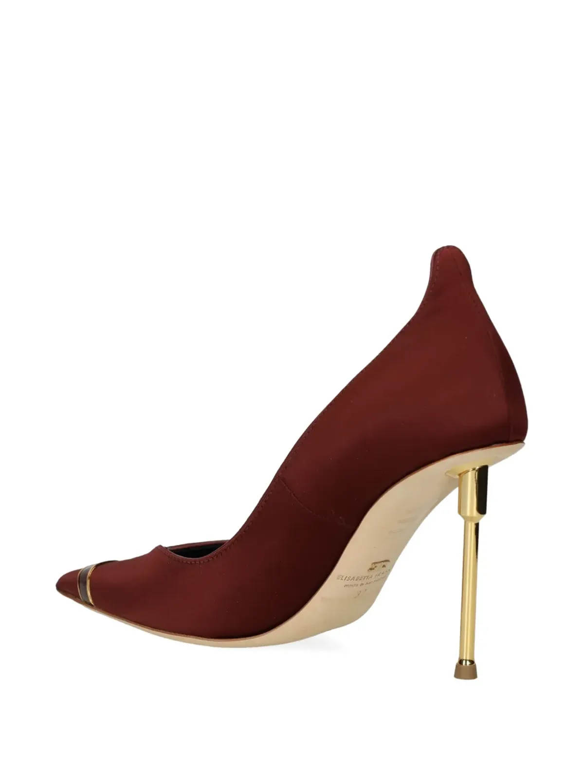 Elisabetta Franchi メタリックトリム付きポインテッドトゥパンプス - 画像4