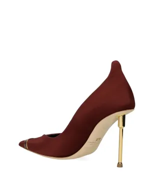 Elisabetta Franchi メタリックトリム付きポインテッドトゥパンプス - サムネイル4