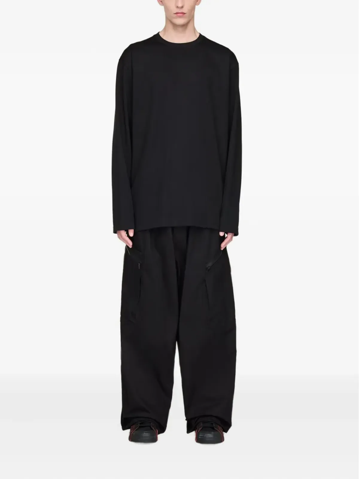 Y-3 プリーツディテールのカーゴパンツ - 画像2