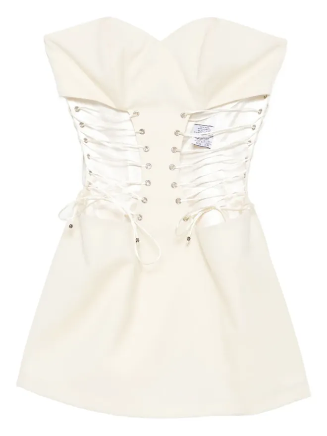 Vestiaire d'un Oiseau Libre Vestiaire d'un Oiseau Libre レースアップコルセットミニドレスの商品画像