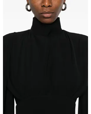 Vestiaire d'un Oiseau Libre Eve ハイネック バルーンスリーブ ミニドレス - サムネイル5