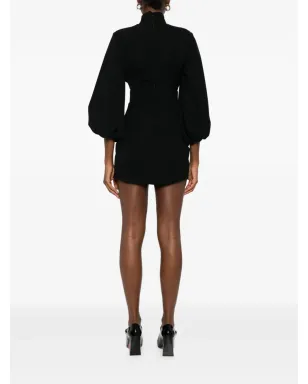Vestiaire d'un Oiseau Libre Eve ハイネック バルーンスリーブ ミニドレス - サムネイル4