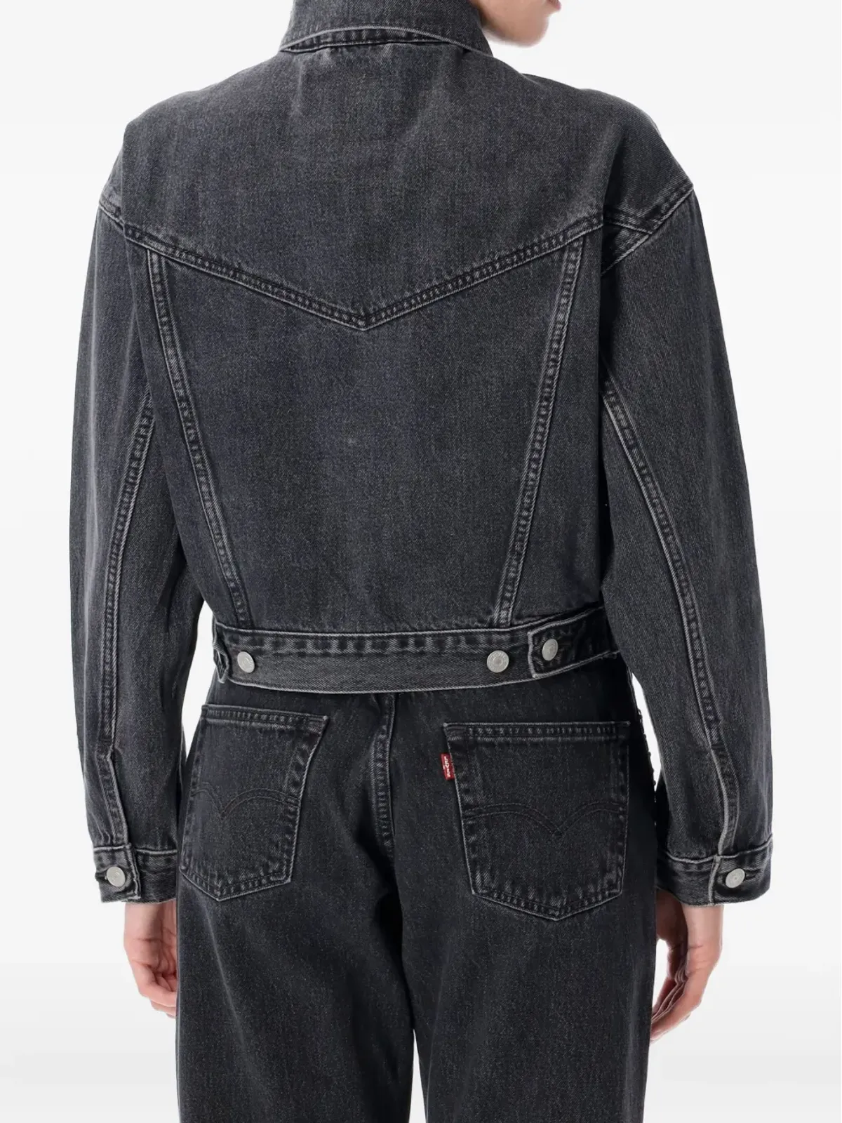 Levi's 90年代 トラッカー スタッズ入り デニムジャケット - ブラック - 画像2