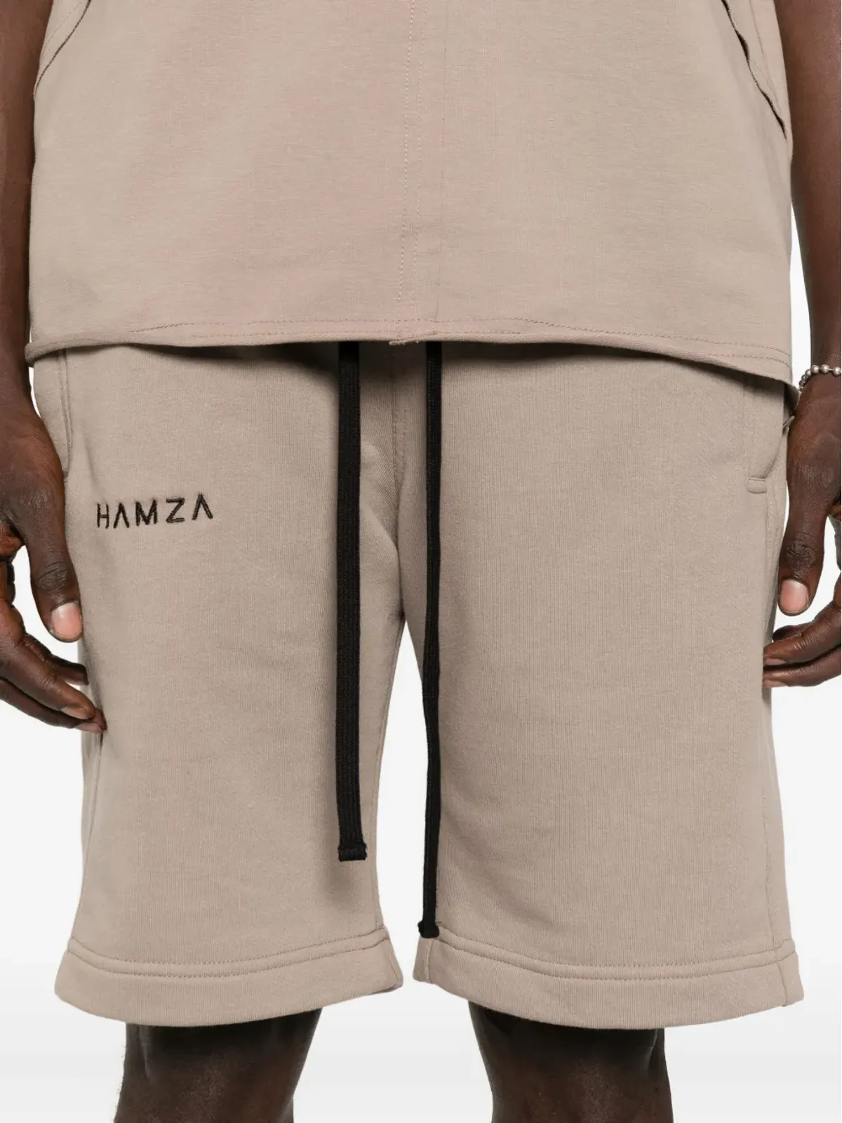HAMZA コットン混紡 トラックショーツ - 画像5