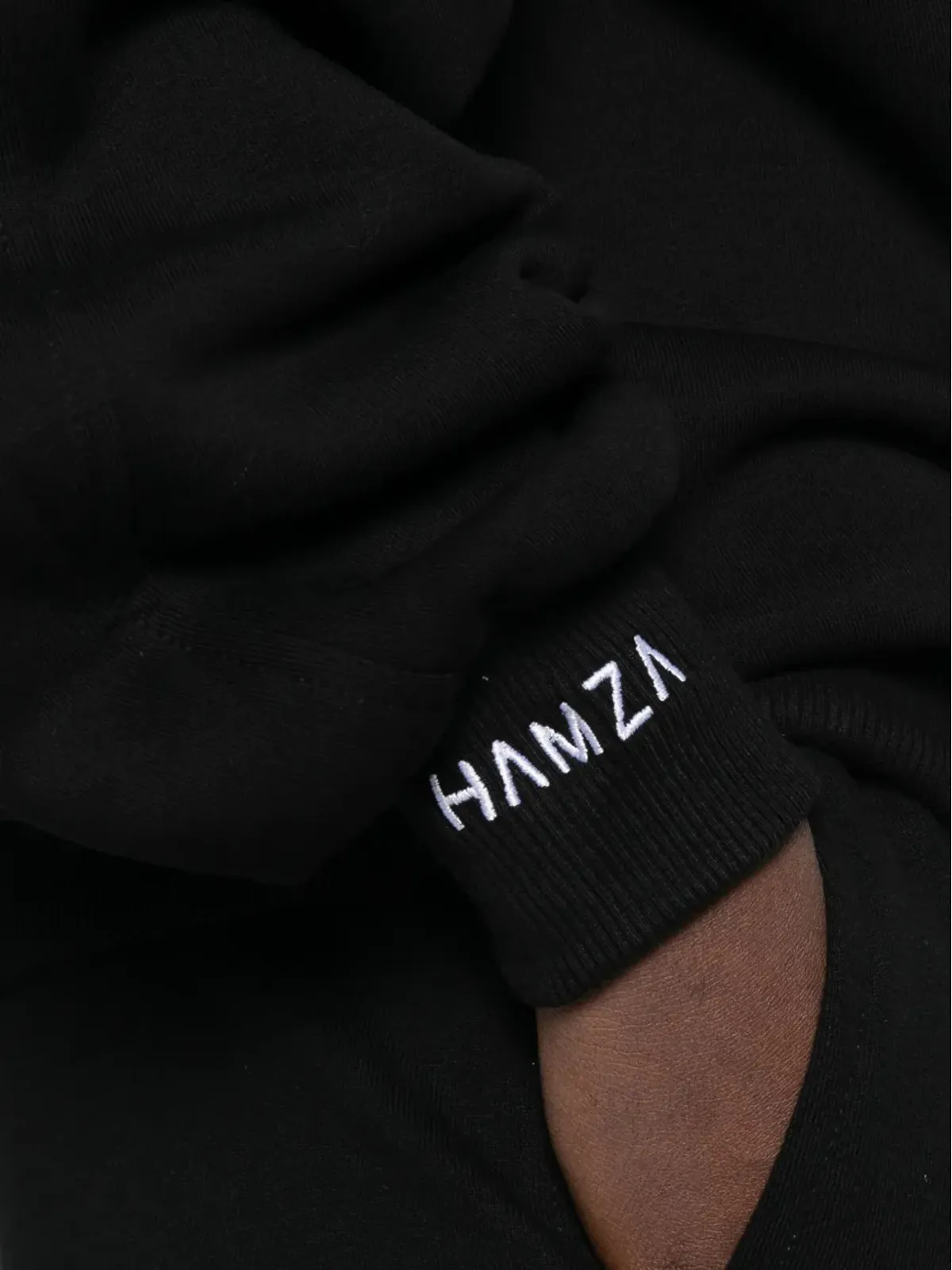 HAMZA コルセットディテール タートルネック スウェットシャツ - 画像5