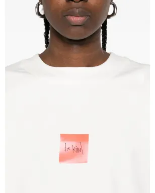 HAMZA ハートポスト プリントTシャツ ホワイト - サムネイル5