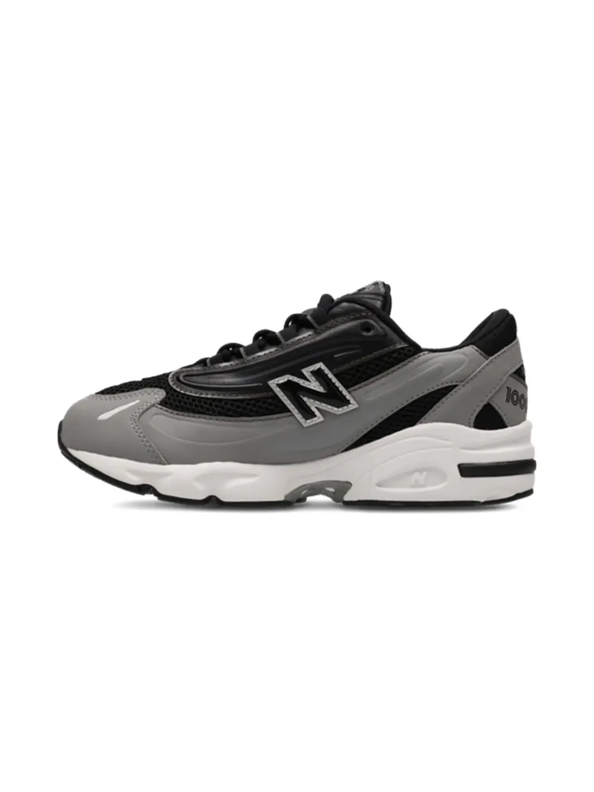 New Balance Kids 1000 レースアップ メタリックエフェクト スニーカー - 画像4