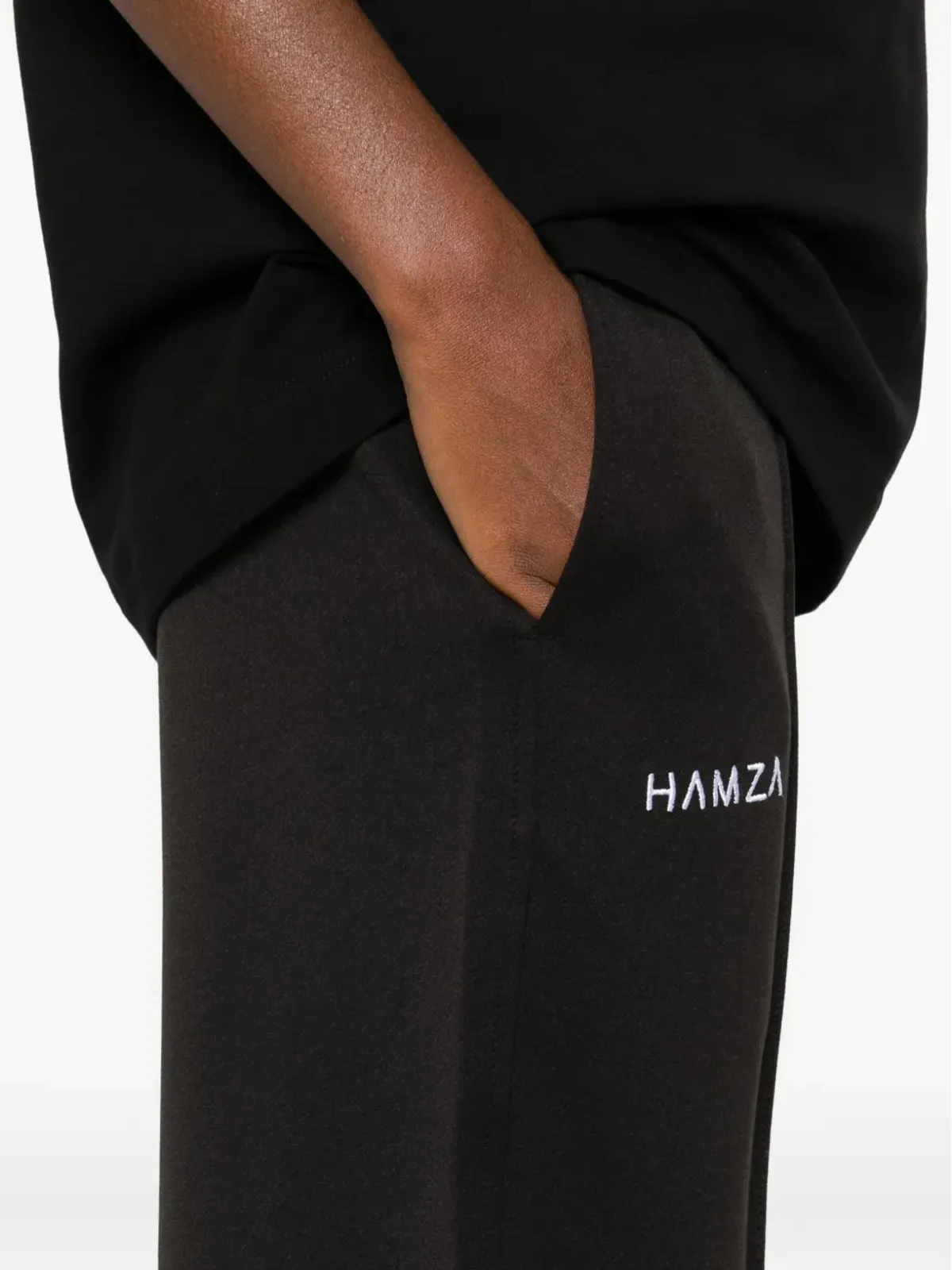 HAMZA Karol ドローコード付きカフパンツ - 画像5