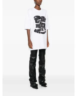 HAMZA コルセットバックルプリントTシャツ - サムネイル3