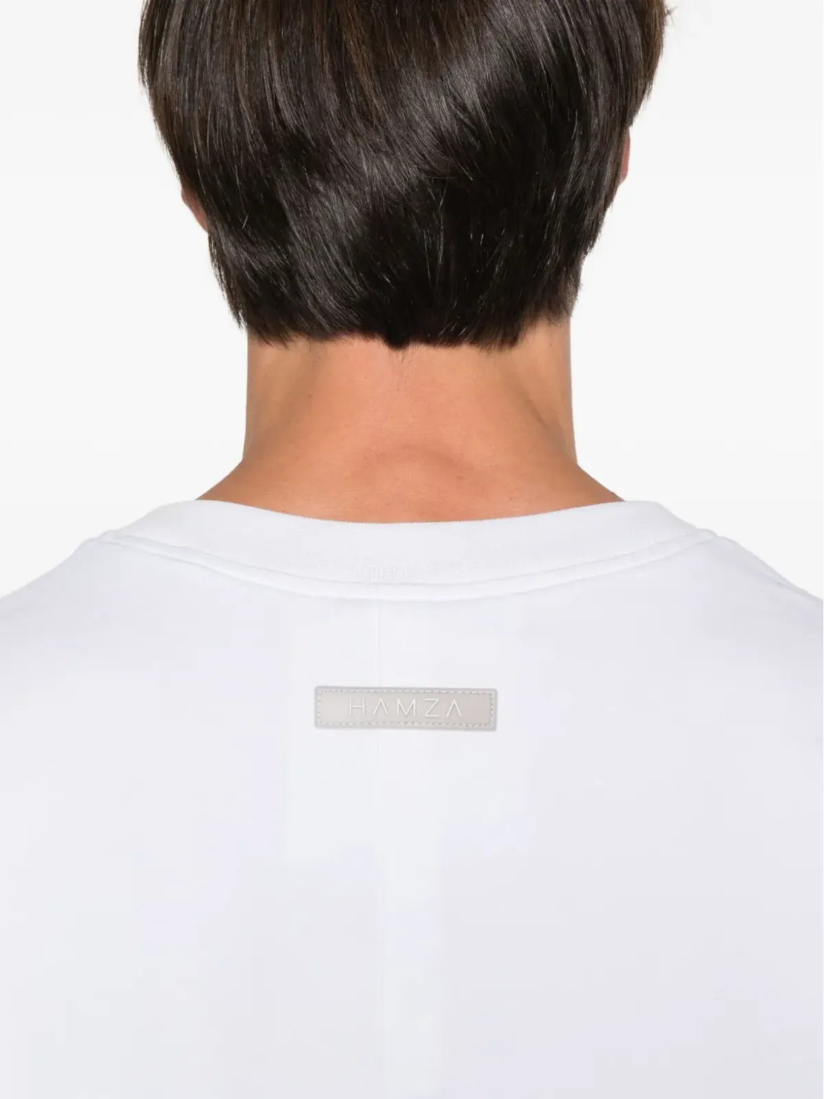HAMZA 半袖コットンTシャツ - White - 画像4