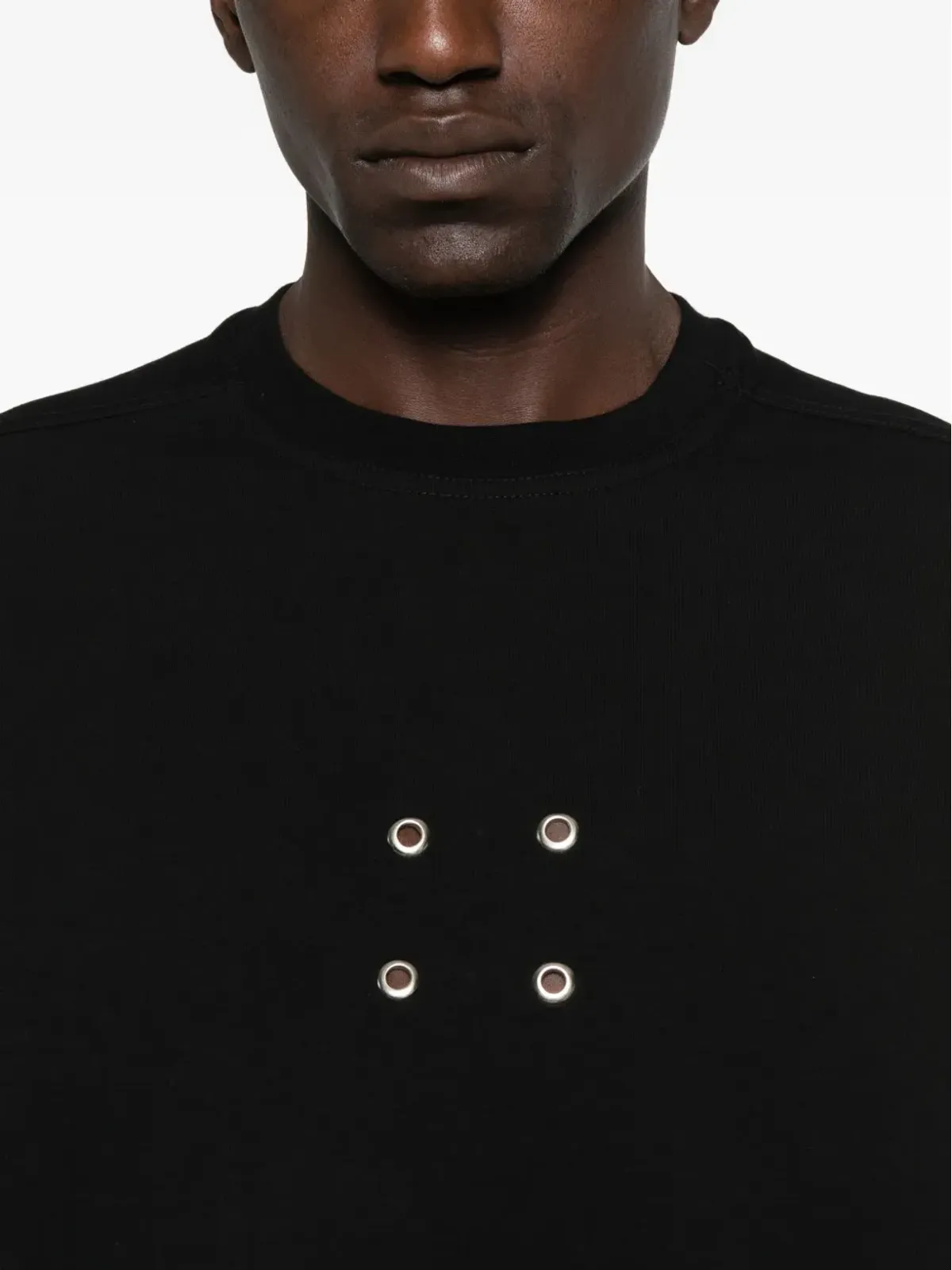 HAMZA オーバサイズII アイレットディテールTシャツ - 画像4