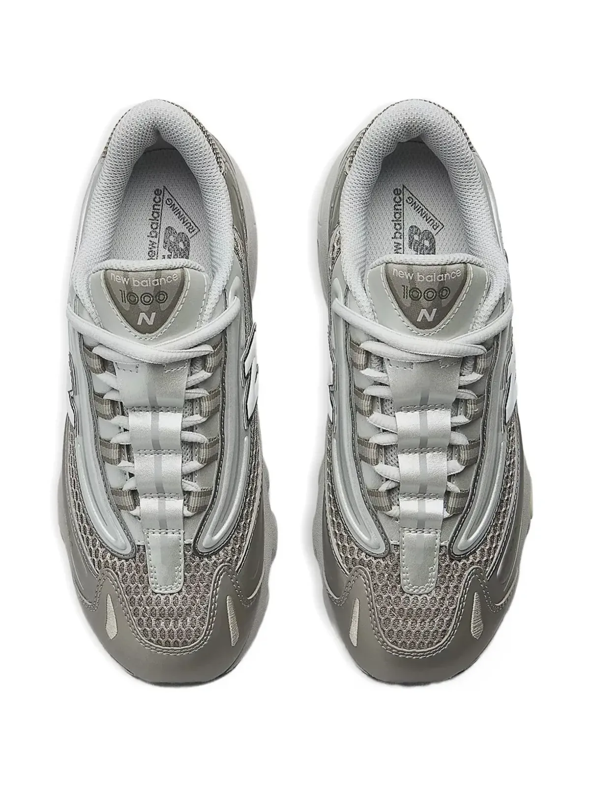 New Balance Kids 1000 Lace メタリックエフェクト スニーカー - 画像3